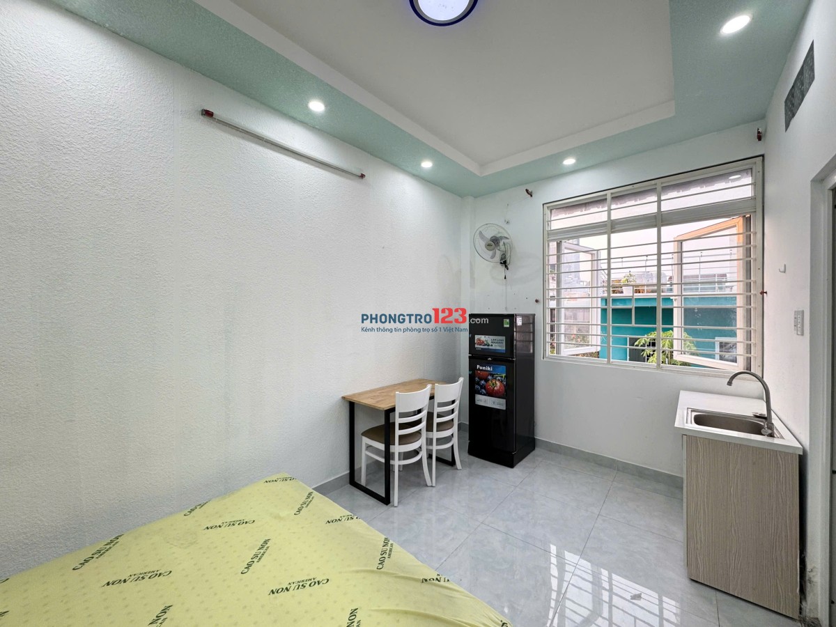 Cho Thuê Phòng Cửa sổ thoáng, Full nội thất ngay khu Vạn Kiếp, Bình Thạnh giáp quận 1 giá rẻ