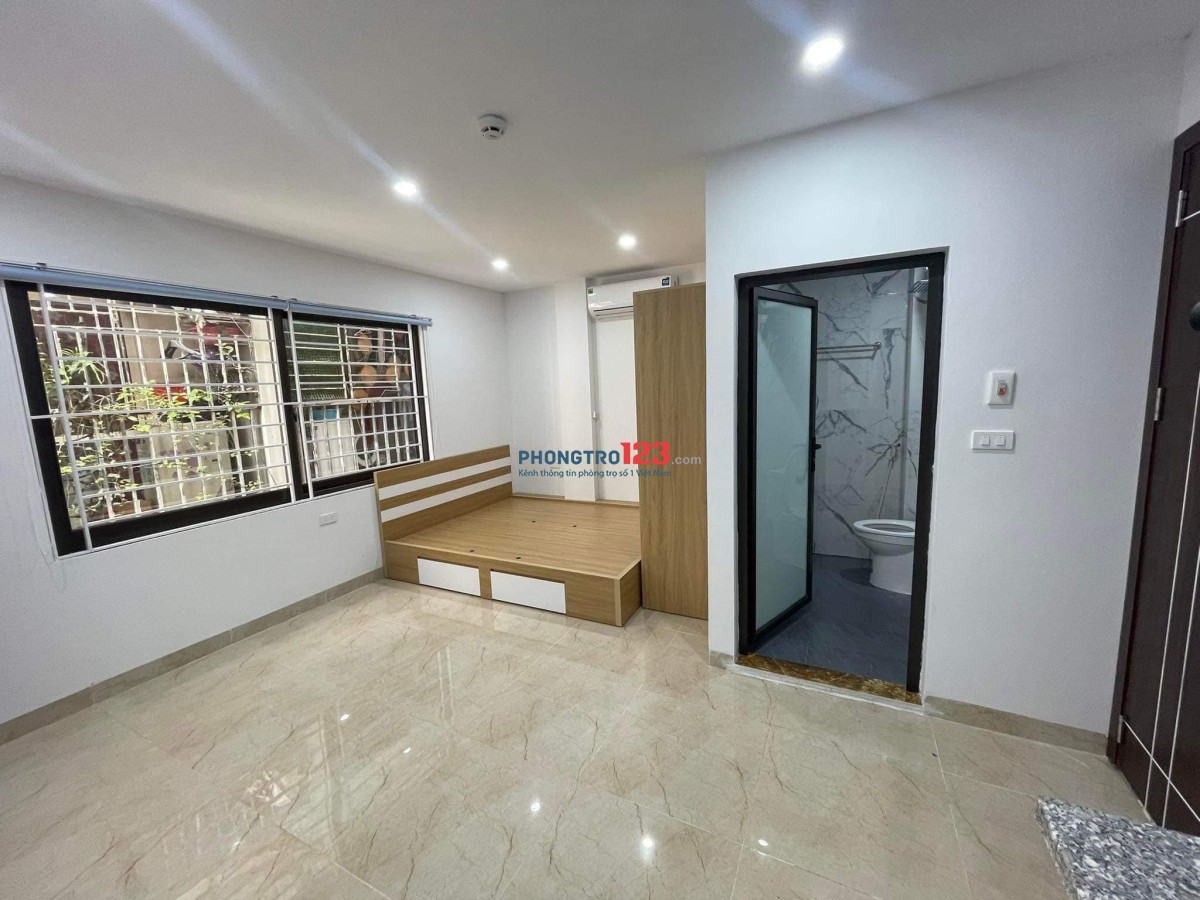 Phòng trọ ngõ 43 Chùa Bộc 25m2, cửa sổ lớn thoáng, full đồ đạc