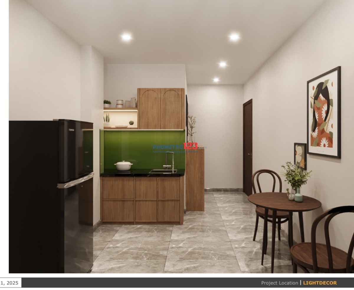 Phòng mới xây sạch sẽ, đầy đủ tiện nghi chỉ việc xách Vali tới ở.