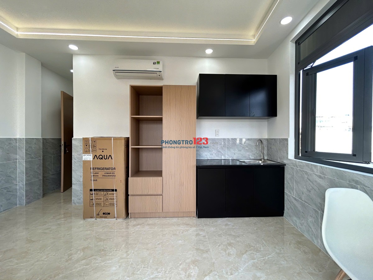 Cho Thuê CHDV Studio nhà mới xây full nội thất đẹp tại gò vấp