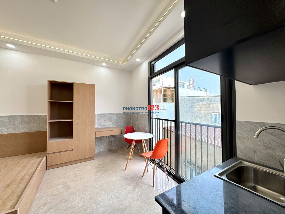Cho Thuê CHDV Studio nhà mới xây full nội thất đẹp tại gò vấp