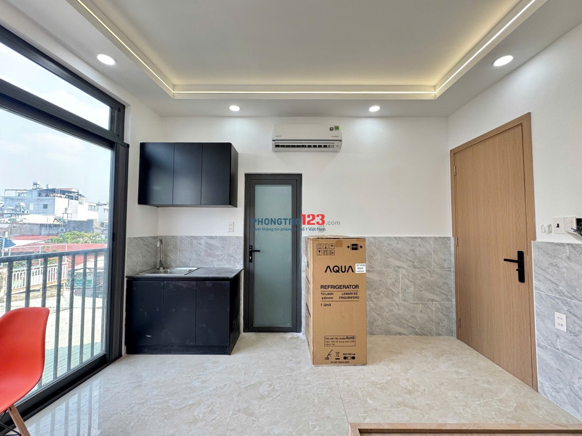 Cho Thuê CHDV Studio nhà mới xây full nội thất đẹp tại gò vấp