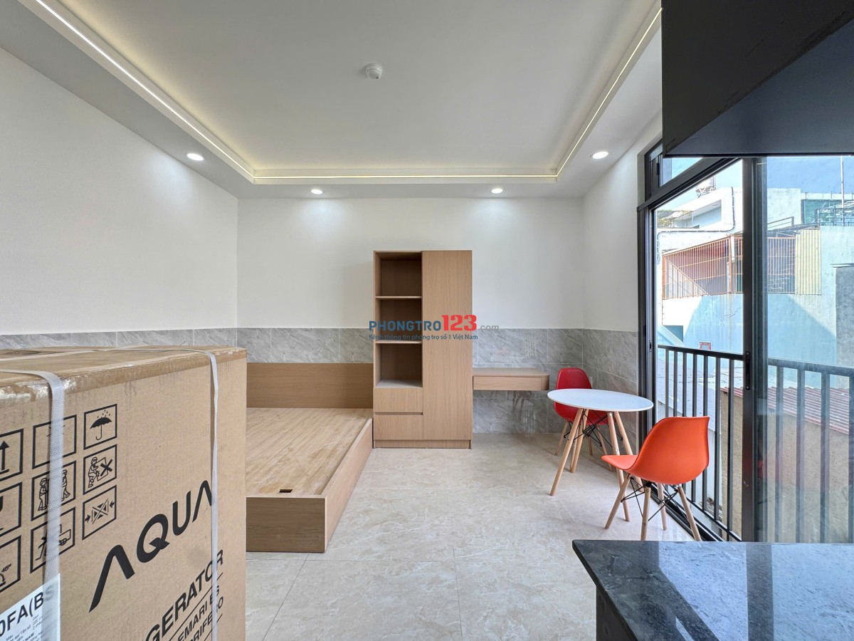 Cho Thuê CHDV Studio nhà mới xây full nội thất đẹp tại gò vấp