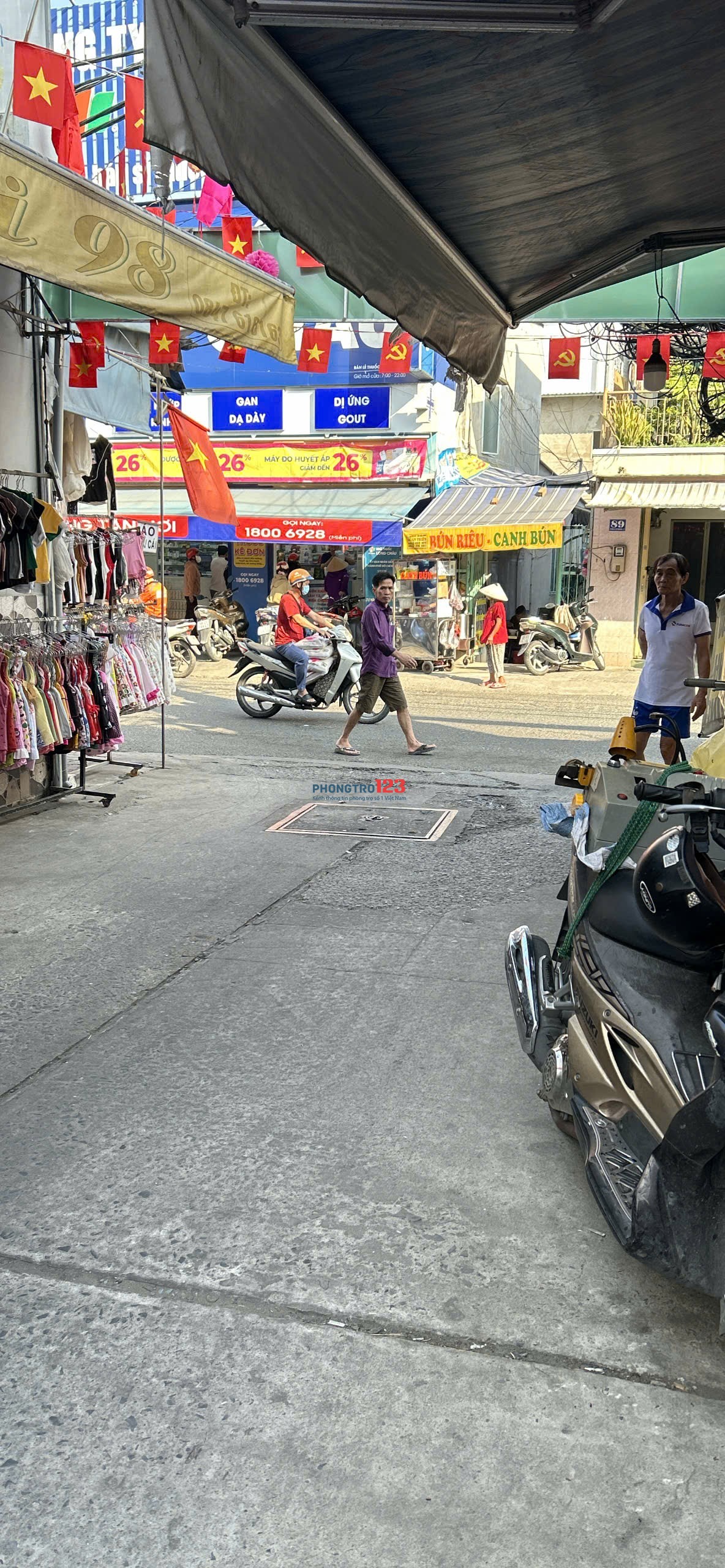 CHO THUÊ PHÒNG TRỌ CÓ GÁC, MÁY LẠNH, MÁY GIẶT CHUNG