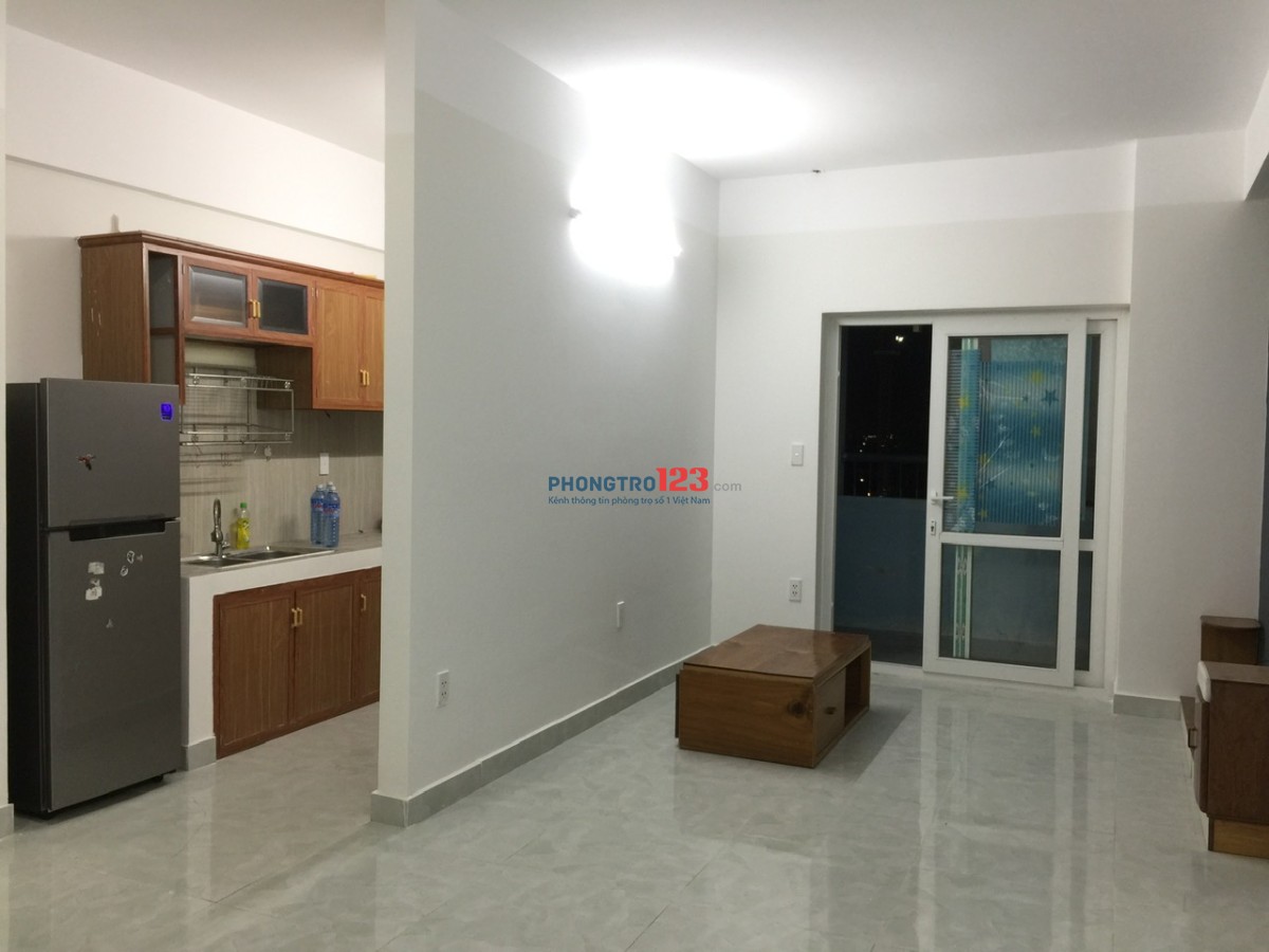 Cho thuê căn góc 72m2, 2 p ngủ, 2 vs, nội thất cơ bản