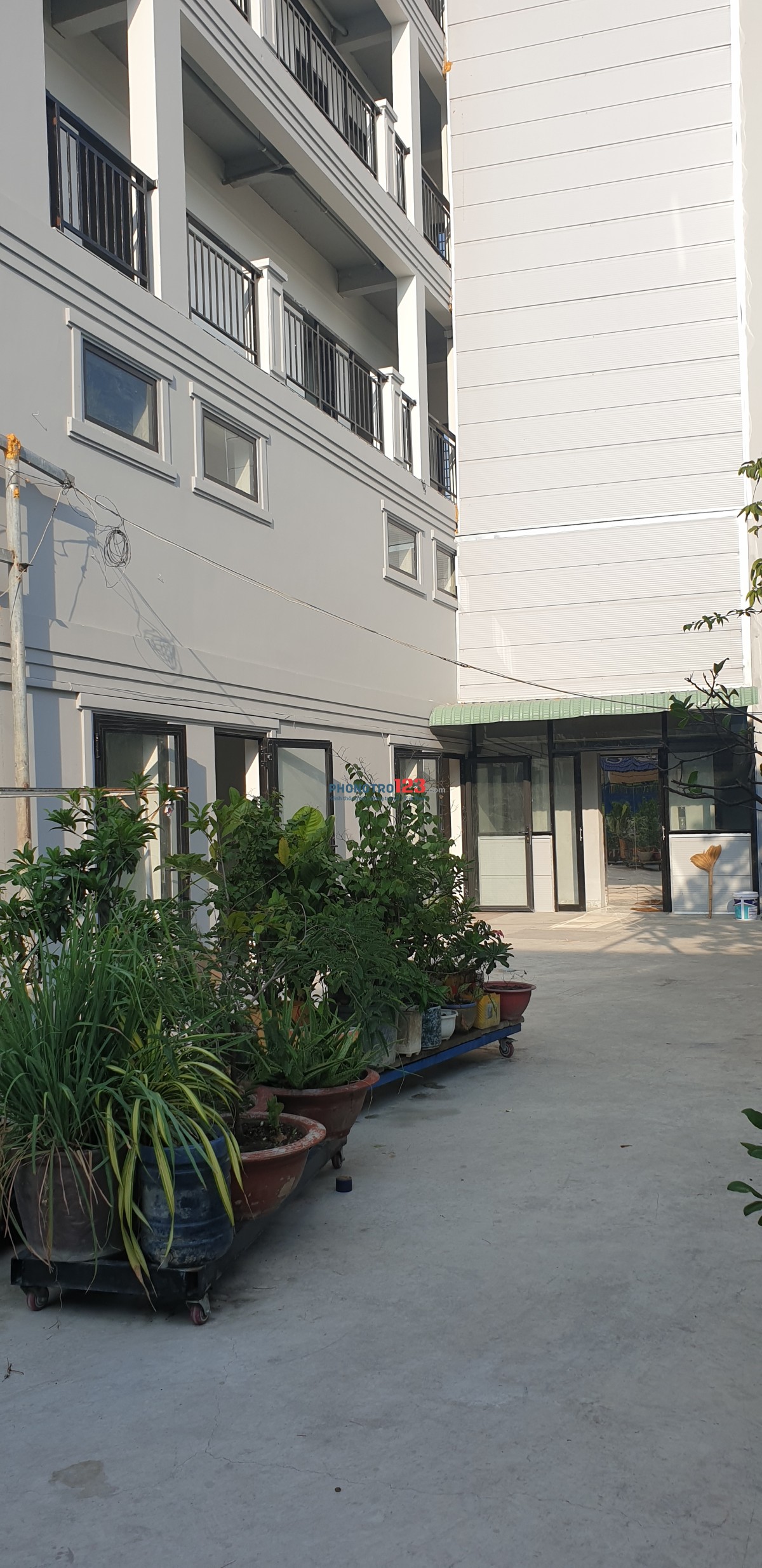 Phòng cho thuê mặt tiền đường có hai loại phòng ( loại 30m và 18m )