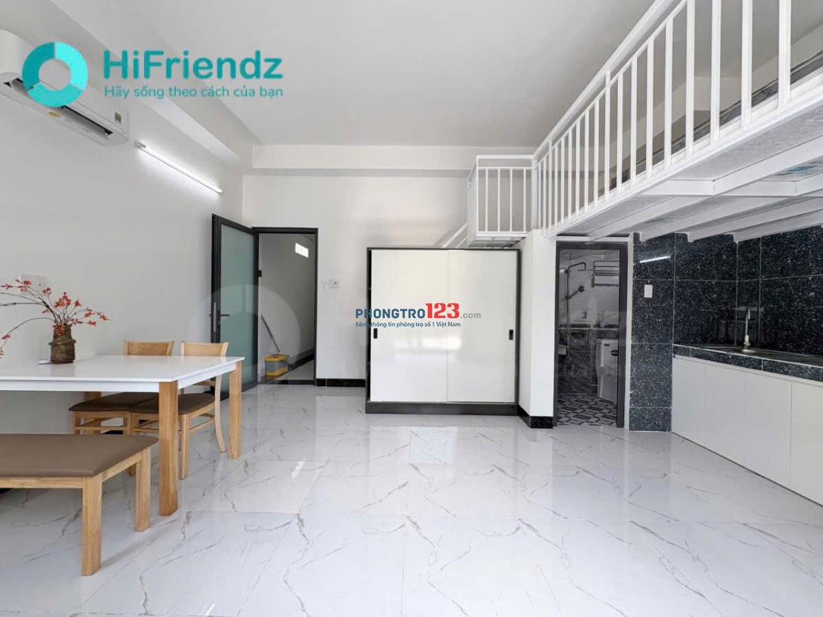 Cho thuê phòng trọ CAO CẤP - Mới xây, Full nội thất - Siêu rộng ban công thoáng, Ở được 3-4 người