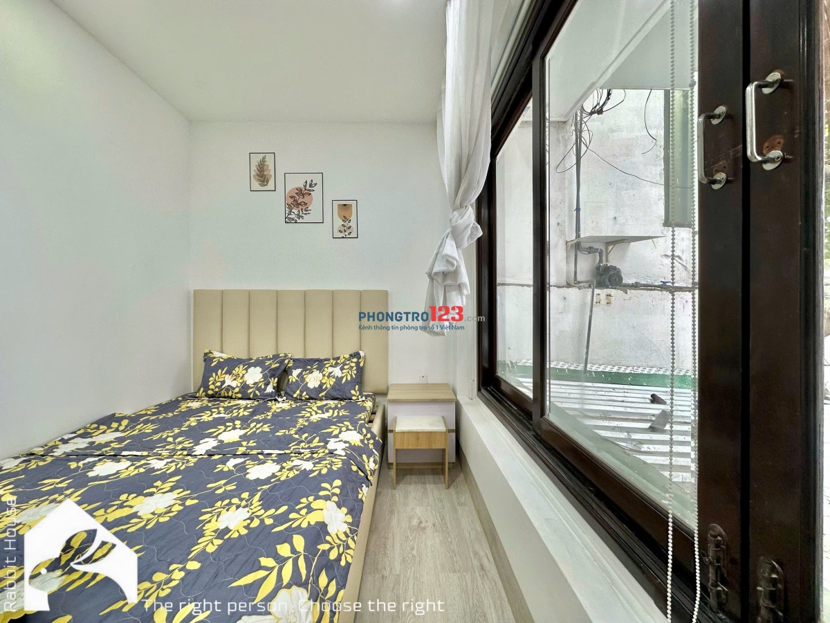 CHO THUÊ PHÒNG TRỌ 25m2 MỚI 100% FULL NỘI THẤT GẦN Q1, Q3 CÓ CỬA SỐ TRỜI LỚN GẦN SÂN BAY