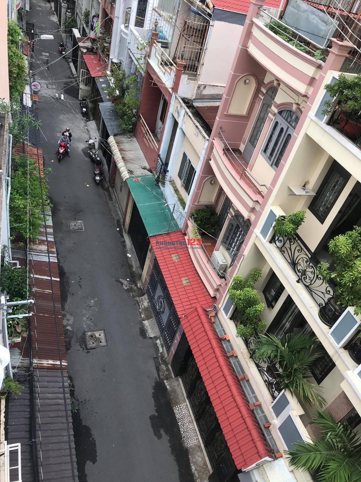 Phòng trọ full Nội Thất, ban công, 25m2 canh Etown, chợ Hoàng Hoa Thám