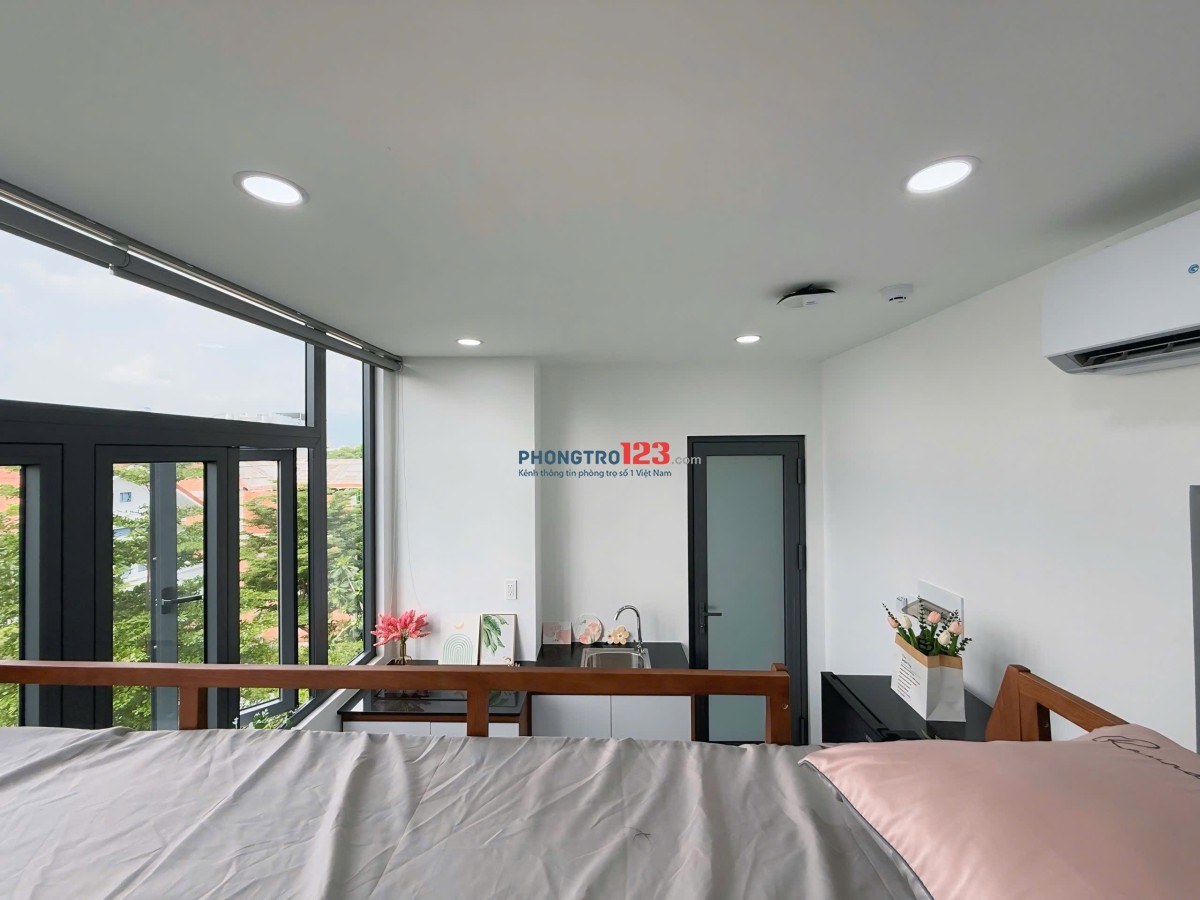 CHO THUÊ CĂN HỘ MINI FULL NỘI THẤT CÓ CỬA SỔ LỚN, NGAY LOTTE MART, GẦN CẦU KÊNH TẺ