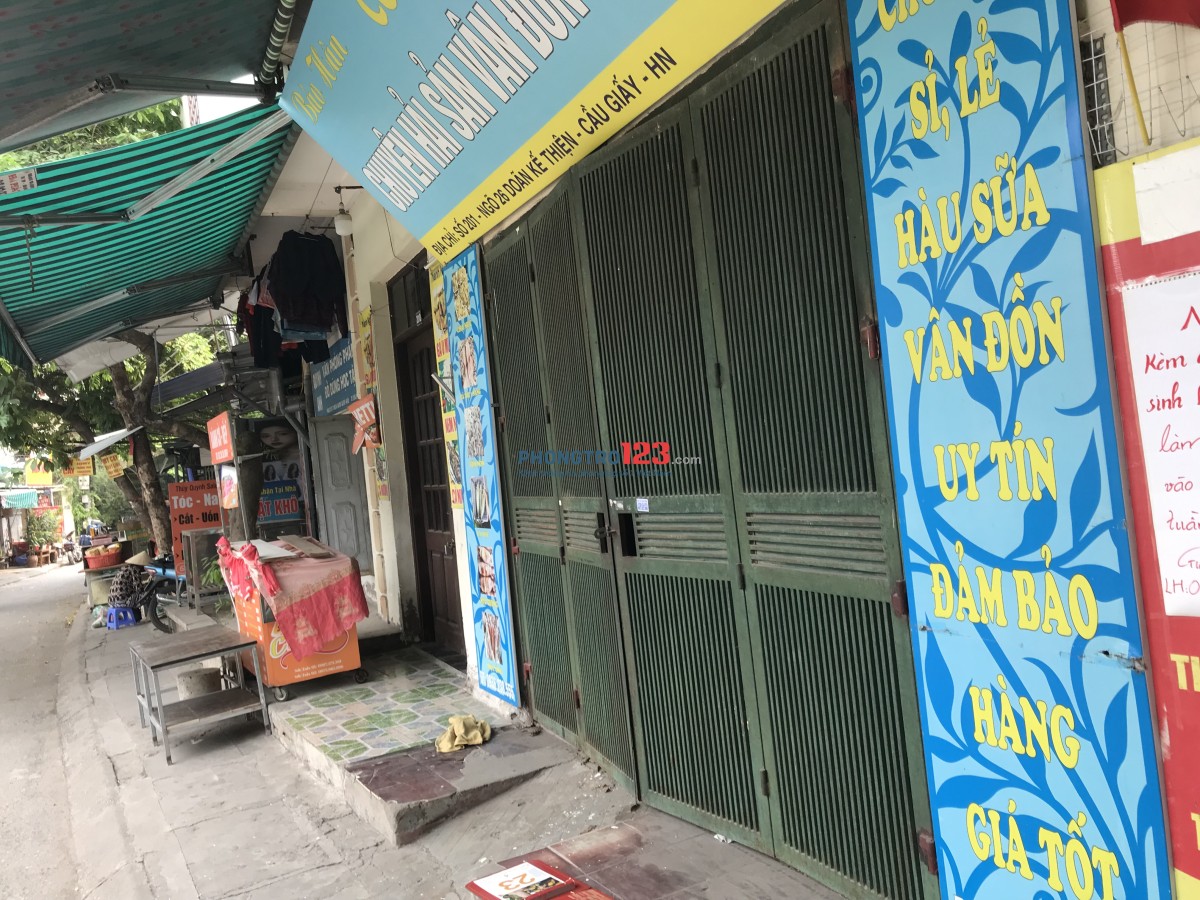 Chính chủ cho thuê phòng khép kín 20m2, có thể ở hoặc làm cửa hàng, mặt Ngõ 26 Doãn Kế Thiện HN