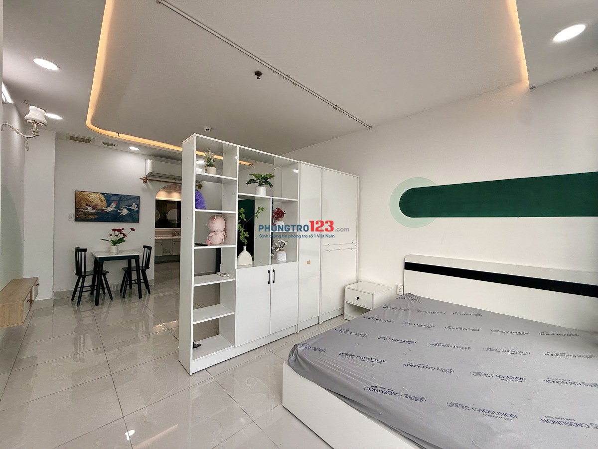 Cho thuê căn hộ 1PN rộng 42m2 - thang máy - chợ Bà Chiểu - cầu Bông