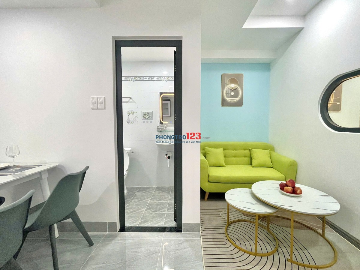 Cho thuê căn hộ 1PN tách bếp đầy đủ tiện nghi gần Ngã Tư Hàng Xanh - Bùi Đình Túy, Quận Bình Thạnh