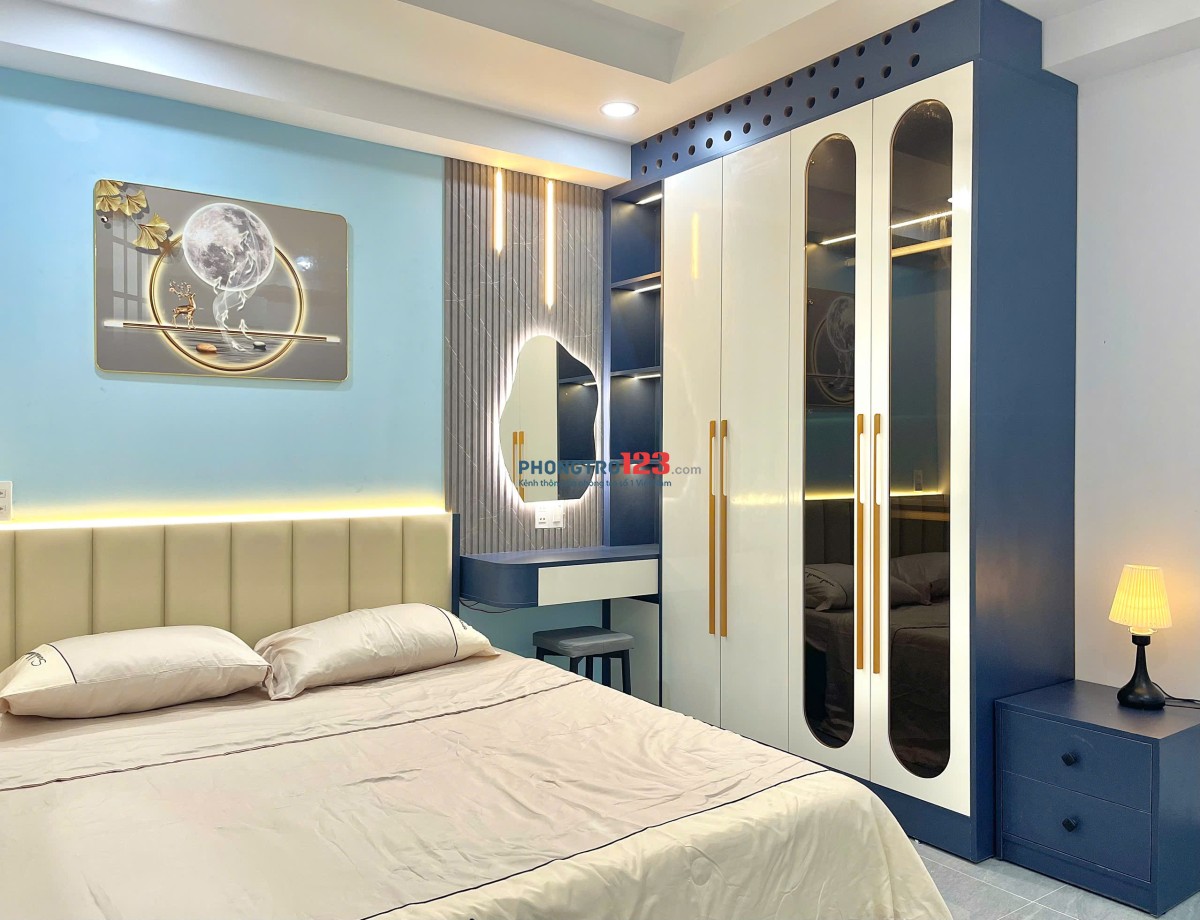 Cho thuê căn hộ 1PN tách bếp đầy đủ tiện nghi gần Ngã Tư Hàng Xanh - Bùi Đình Túy, Quận Bình Thạnh