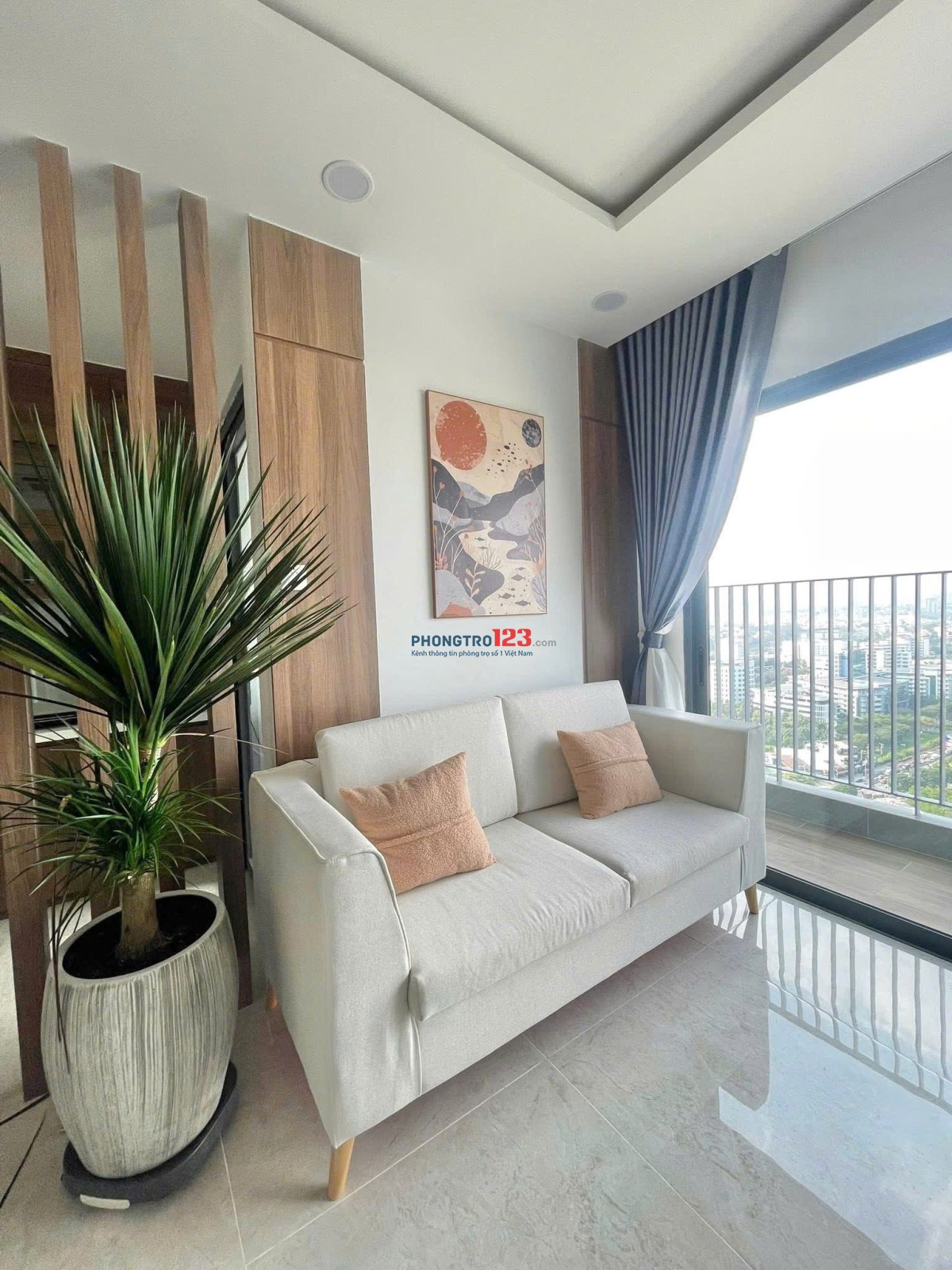 Chung cư Ruby Garden, 87m2, 2PN, 2WC, Bancong , NT, giá 10tr5/th.
