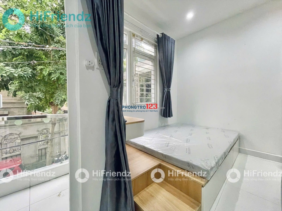 CHO THUÊ PHÒNG MỚI FULL NỘI THẤT CỬA SỔLỚN CÓ MÁY GIẶT RIÊNG GẦN CẦU CÔNG LÝ -THUẬN TIỆN QUA Q1, Q3