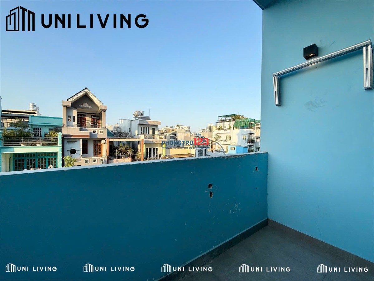 CHO THUÊ PHÒNG MỚI FULL NỘI THẤT BAN CÔNG LỚN TÁCH BẾP GẦN PHAN ĐĂNG LƯU - BỜ KÈ TRƯỜNG SA, Q1, Q3