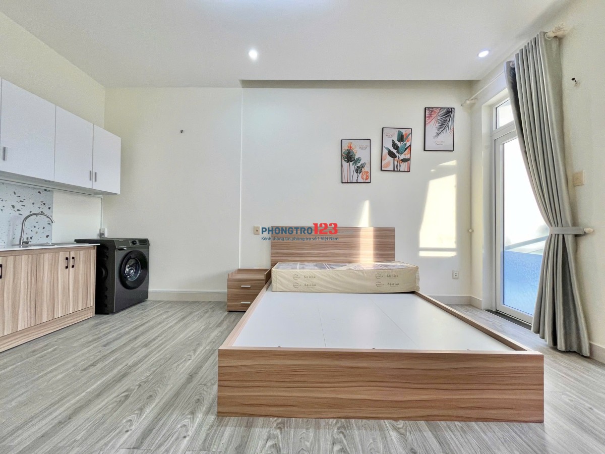Trống Sẵn Studio Ban Công Full Nội Thất Nhiều Ánh Sáng Tự Nhiên