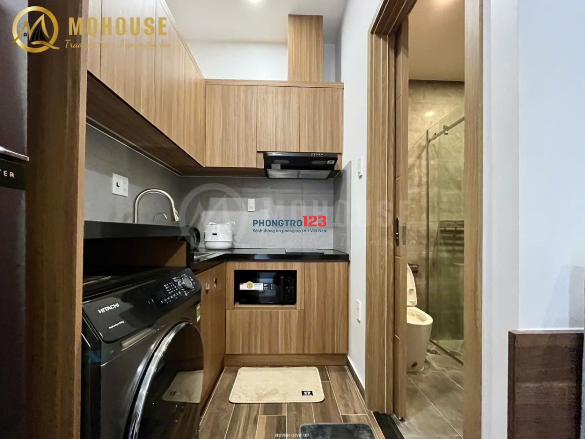 Trống căn Studio với thiết kiểu Nhật Bản trang bị full nội thất 30m2 và có công viên đối diện