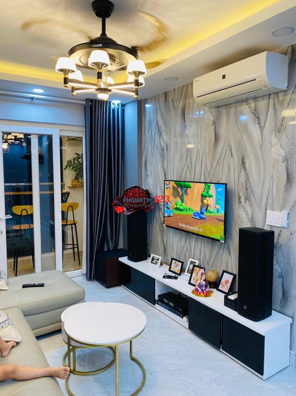 Cho thuê căn hộ Diamond Riverside diện tích 74m, 2pn, 2wc full nội thất giá 10 triệu