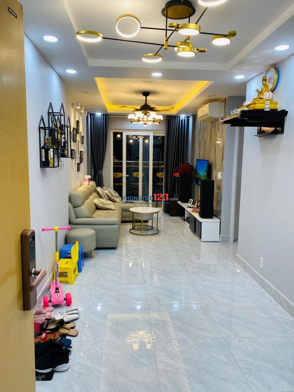 Cho thuê căn hộ Diamond Riverside diện tích 74m, 2pn, 2wc full nội thất giá 10 triệu