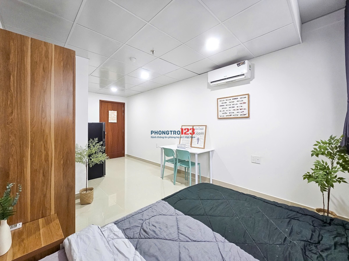 STUDIO FULL NỘI THẤT, CỬA SỔ THOÁNG, GẦN SIÊU THỊ GO
