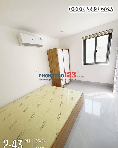 Cho thuê phòng Cát Lái gần citisoho, 1pn 1pk siêu rộng 40m2 có thang máy siêu rẻ 4tr7 full nt