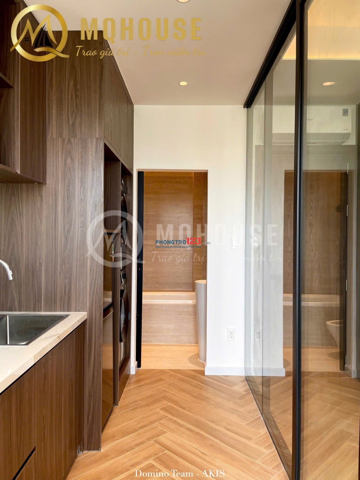 Dự án mới căn 1PN ban công mặt trước được trang bị full nội thất gần Đảo Kim Cương