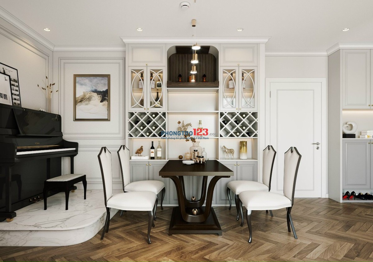 Chính chủ: Cho thuê căn hộ Vinhomes D'Capitale, 2PN, 75m2, full đồ, 19tr/tháng. LH: 0961.,352.,598