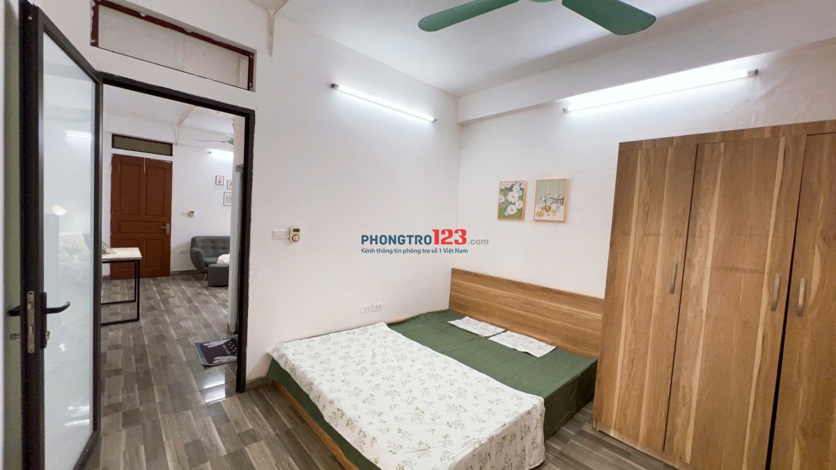 Cho thuê 1N1K ngõ 111 triều khúc hoặc oto đi 286 Nguyễn Xiển, Full đồ, khép kín, ban công cửa sổ