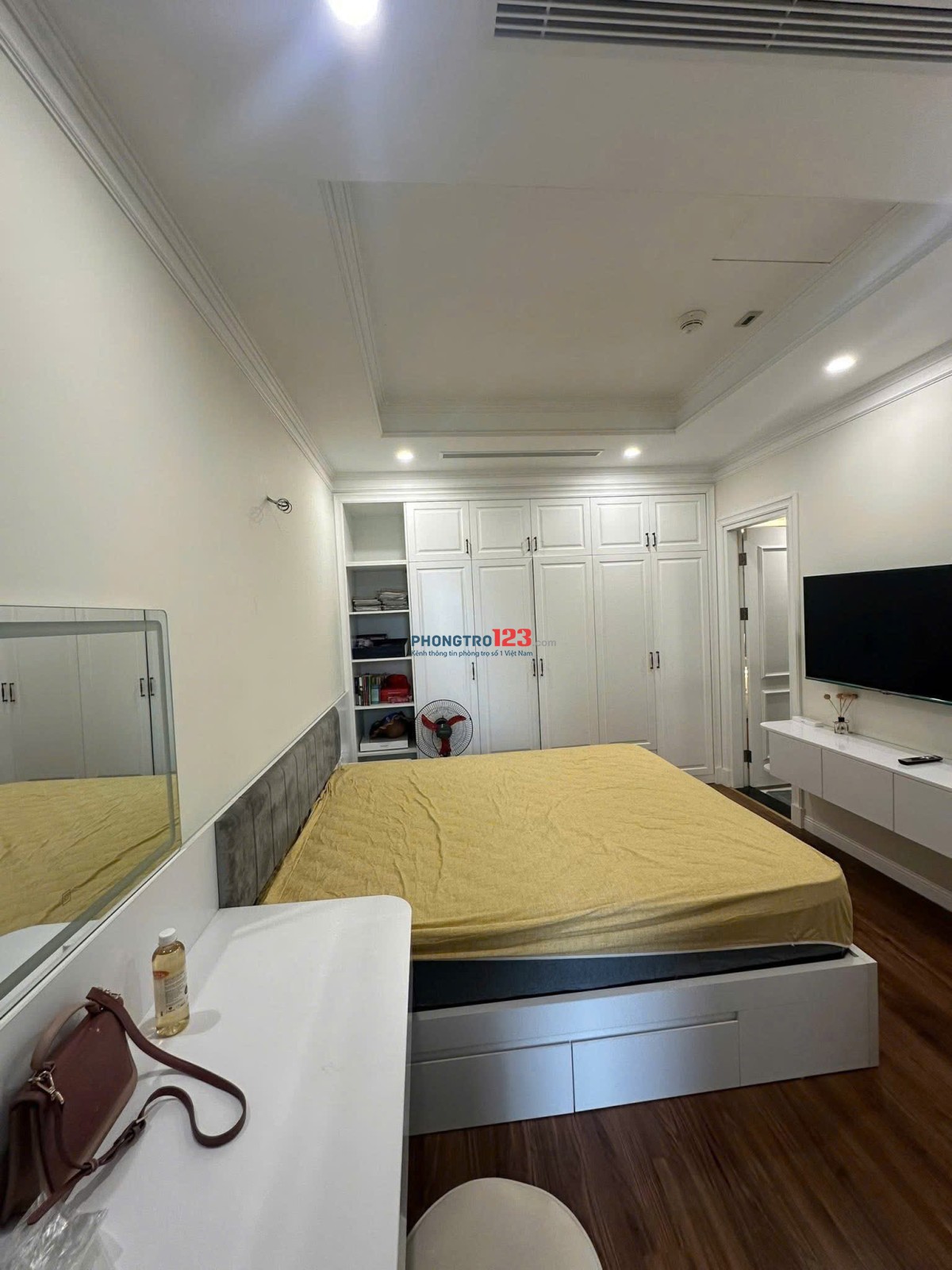 Chung cư Satra, Phan Đăng Lưu, PN, 90m2, 2p ngủ, nhà mới, NT, 16triệu