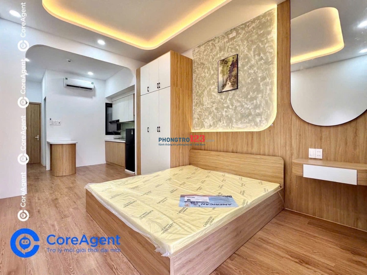 TRỐNG SẴN 1P DUY NHẤT DẠNG STUDIO RỘNG 30M2 BANCOL FULL NỘI THẤT NEW 100% NGAY LÊ THÚC HOẠCH