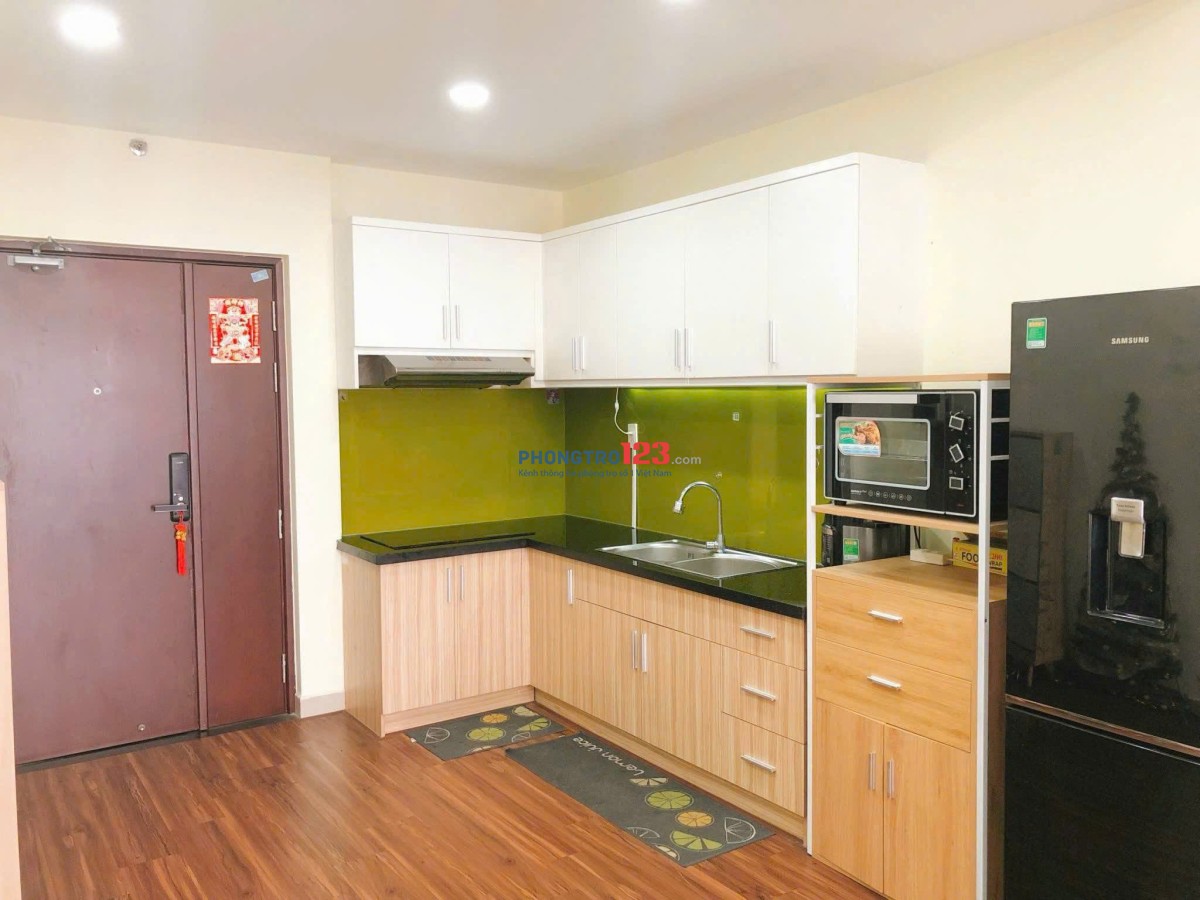 Căn hộ mới sơn, 74m2, 2PN, 2WC, giá 9tr5/th, Carillon 2, Trịnh Đình Thảo, TP.