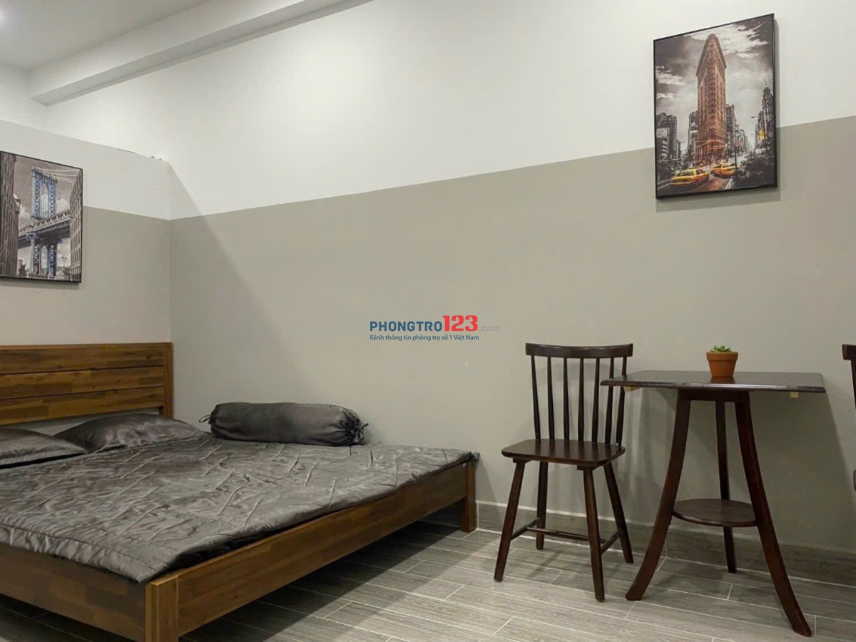 Trống sẵn Studio Full Nội thất , máy giặt riêng , DT rộng rãi Gần BV Lê Văn Thịnh