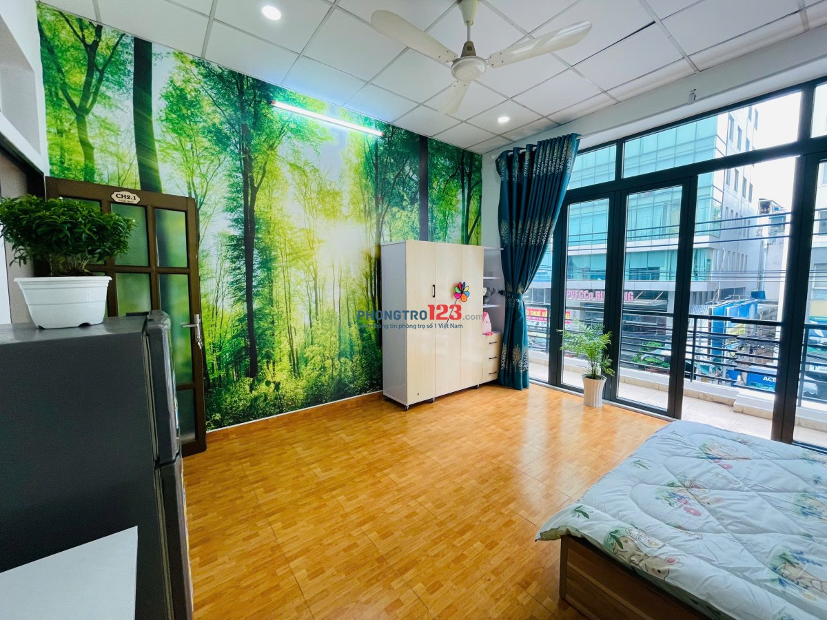 CHỐT GẤP - phòng trọ CÓ BAN CÔNG, FULL NỘI THẤT BÌNH THẠNH - Sát vách Quận 1, Hàng Xanh