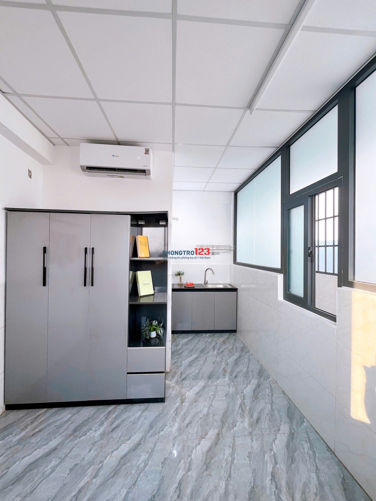 PHÒNG MỚI CHO THUÊ 24M2 FULL NỘI THẤT NGUYỄN THÁI SƠN P5 GV