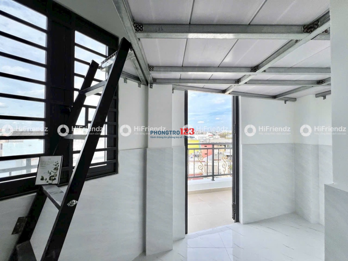 PHÒNG CÓ GÁC BANCOL SẴN MÁY LẠNH 25M2 NGAY EAON TÂN PHÚ