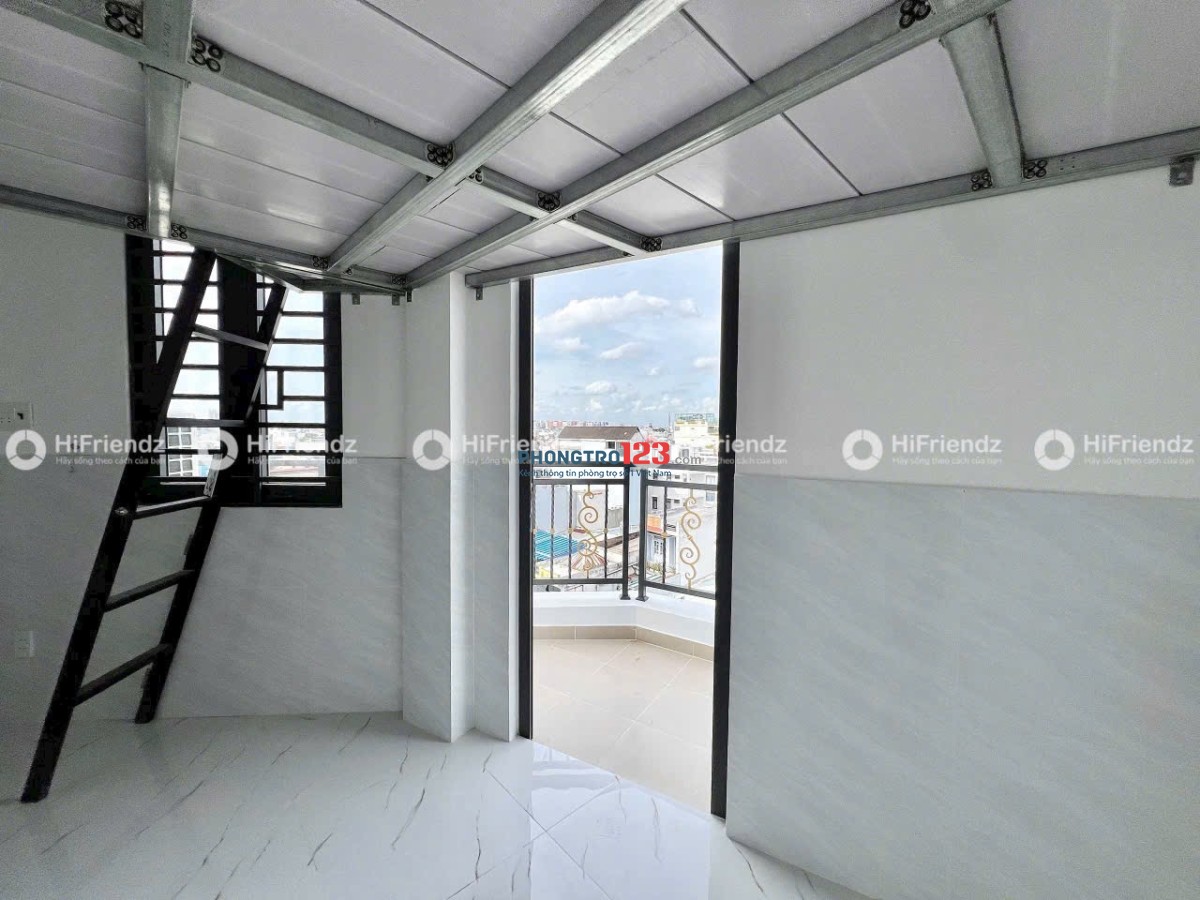 PHÒNG CÓ GÁC BANCOL SẴN MÁY LẠNH 25M2 NGAY EAON TÂN PHÚ