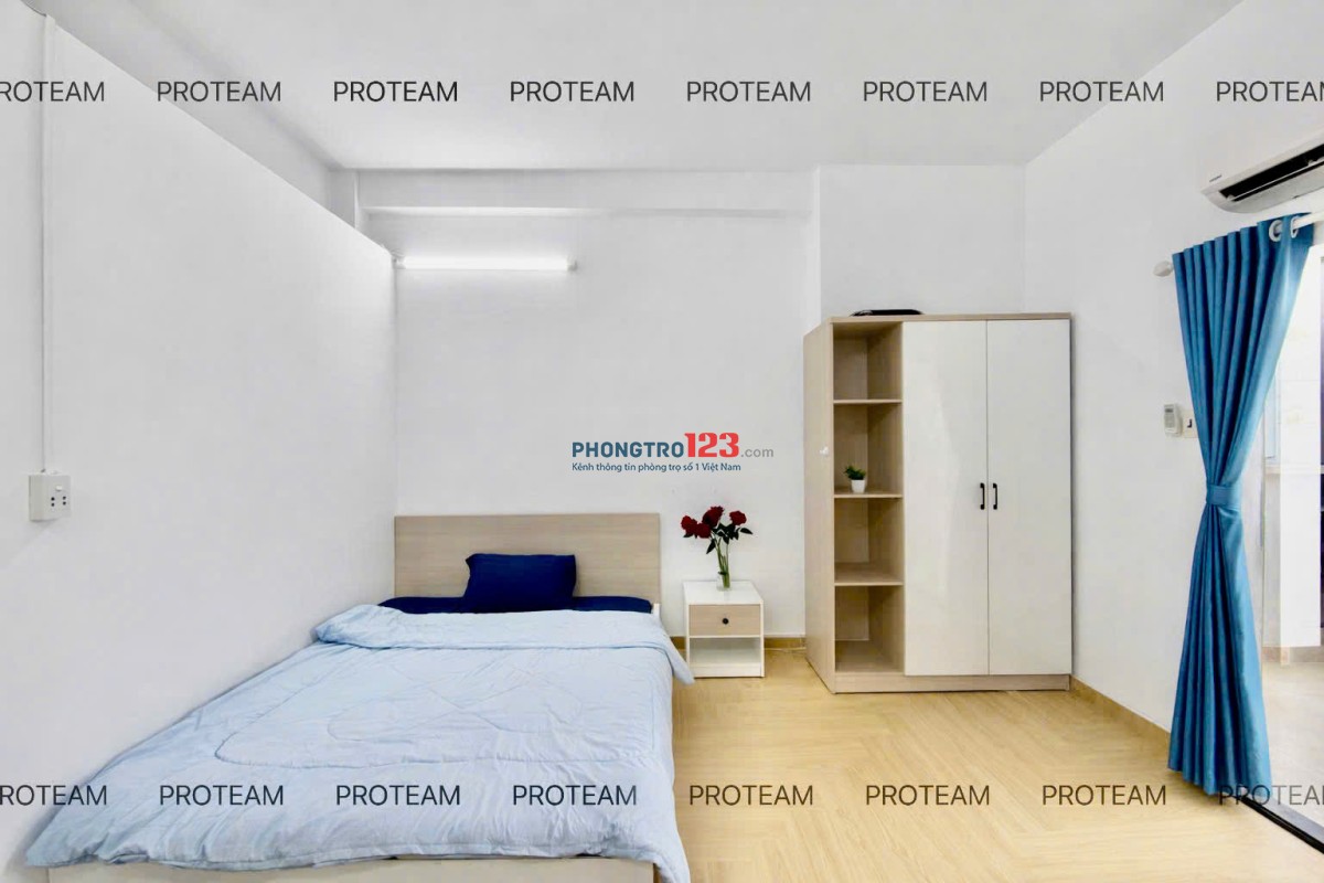 Phòng trọ full nội thất Chu Văn An Bình Thạnh, phòng cửa sổ thoáng, gần Ngã tư Hàng Xanh – HUTECH