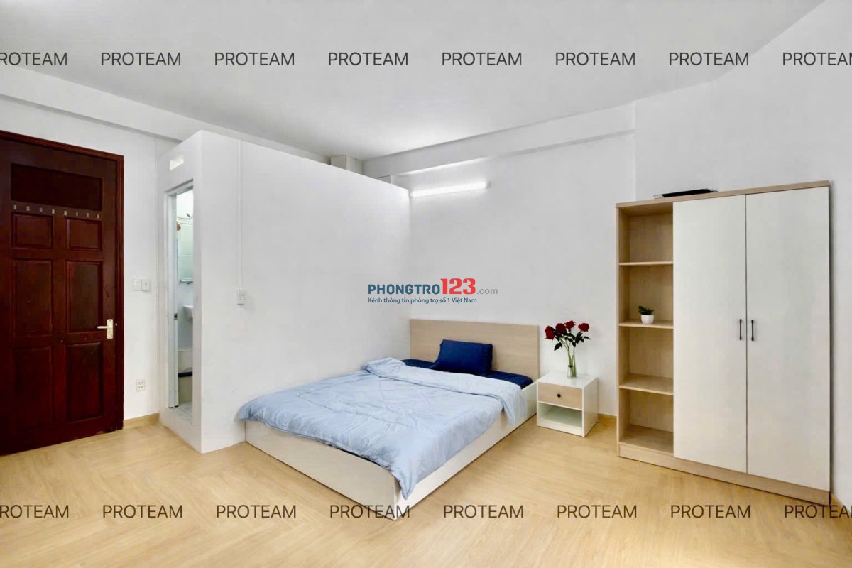 Phòng trọ full nội thất Chu Văn An Bình Thạnh, phòng cửa sổ thoáng, gần Ngã tư Hàng Xanh – HUTECH