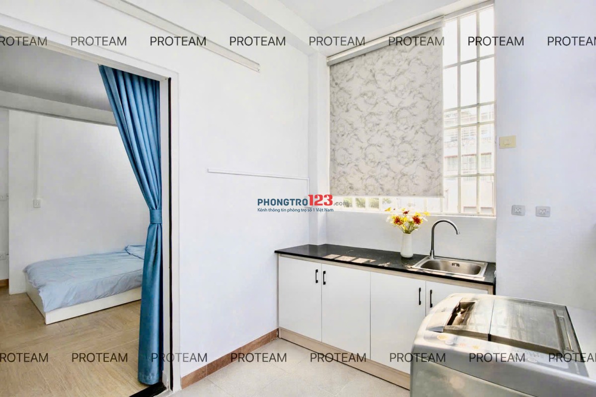Phòng trọ full nội thất Chu Văn An Bình Thạnh, phòng cửa sổ thoáng, gần Ngã tư Hàng Xanh – HUTECH