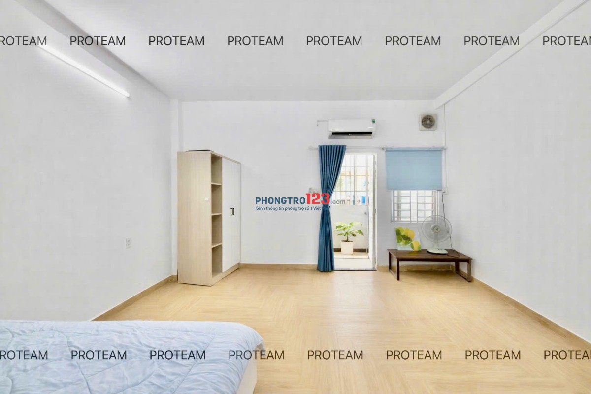 Phòng trọ full nội thất Chu Văn An Bình Thạnh, phòng cửa sổ thoáng, gần Ngã tư Hàng Xanh – HUTECH