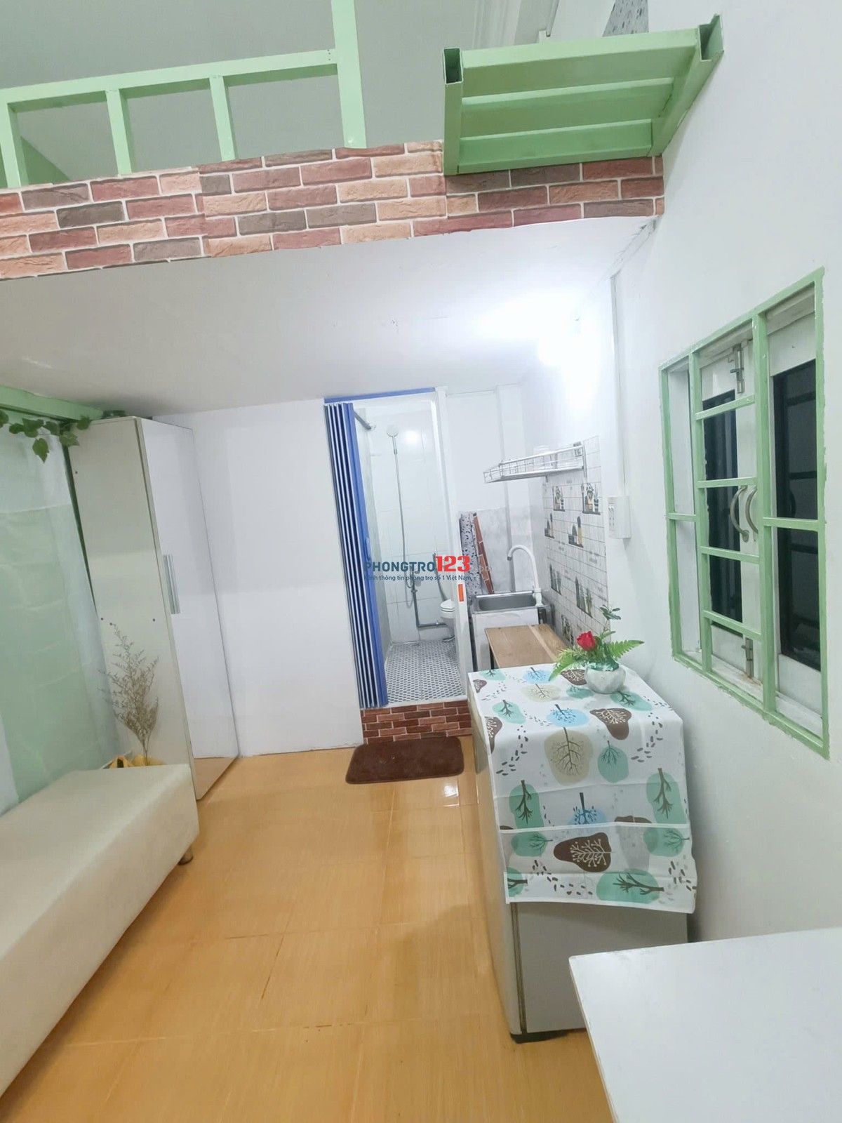 4tr phòng trọ Duplex gồm 1PN gác ngủ, 1 WC, full nội thất, phù hợp cho các bạn trẻ thích sự tiện ngh