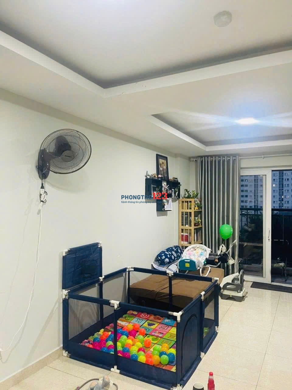 Chung cư Mỹ Phước, Phan Đăng Lưu, BT: 13,5tr, 3p ngủ, full NT, 95m2