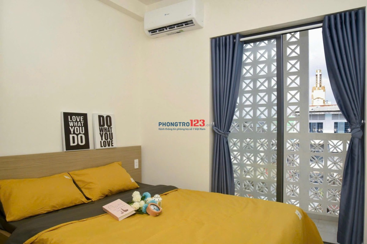 CHO THUÊ PHÒNG BANCON FULL NỘI THẤT NGAY CHỢ BÀ CHIỂU GẦN QUẬN 1