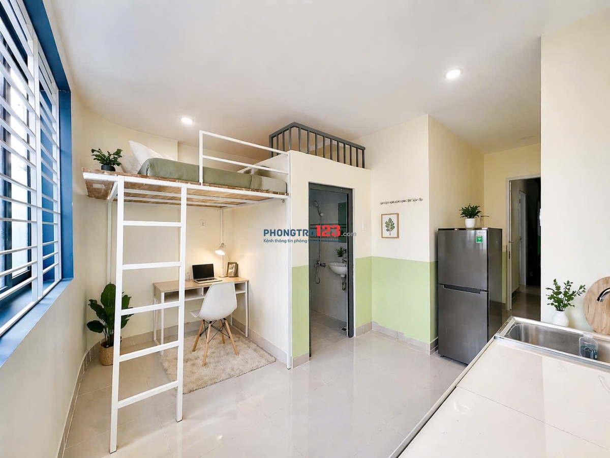 Cho Thuê Phòng Có Gác, rộng thoáng_Nơ Trang Long, Bình Thạnh gần chợ Bà Chiểu tiện đi quận 1