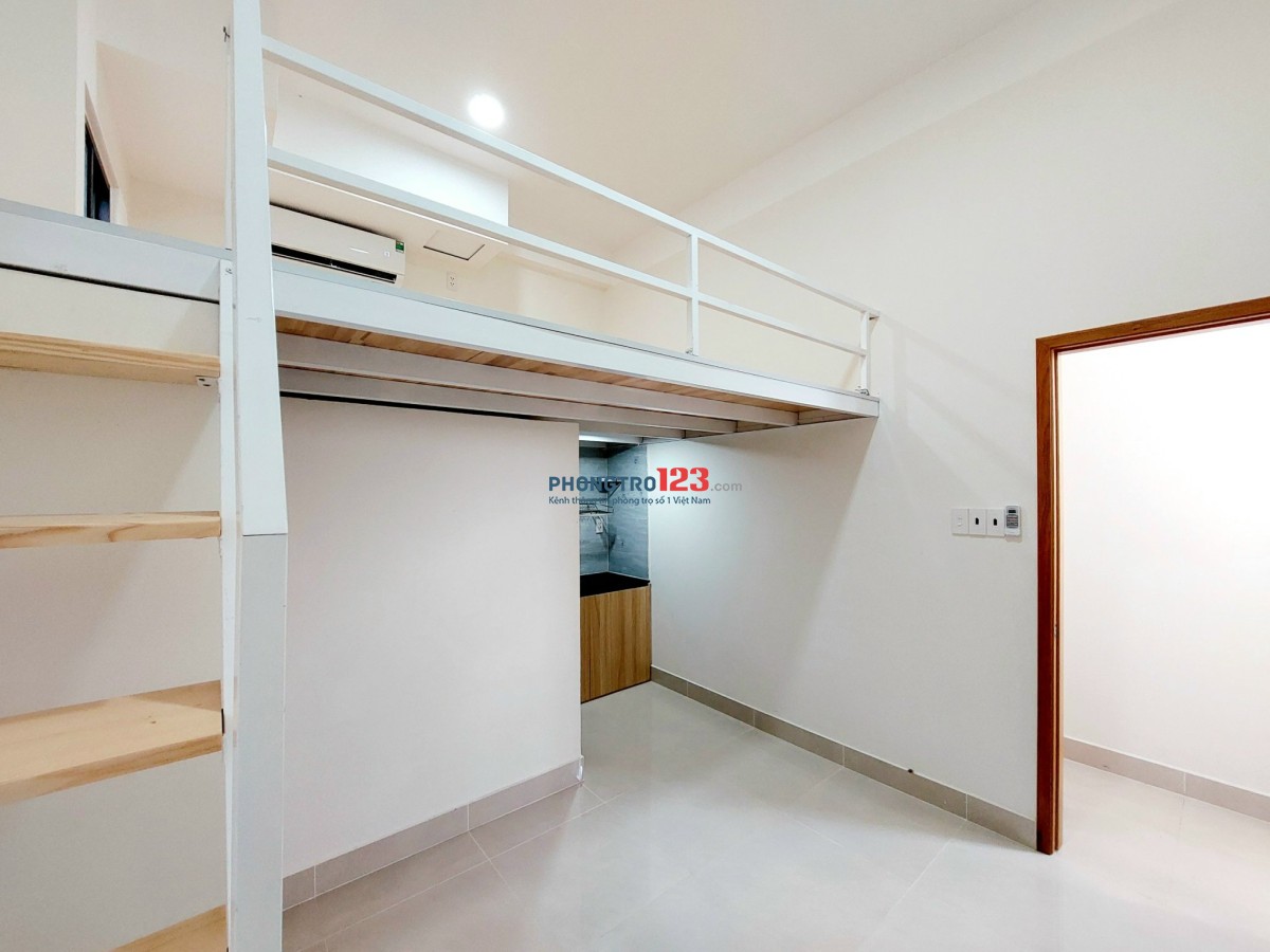 GÁC LỬNG MỚI XÂY, CỬA SỔ THOÁNG, NỘI THẤT CƠ BẢN GÒ DẦU CẠNH AEON TÂN PHÚ
