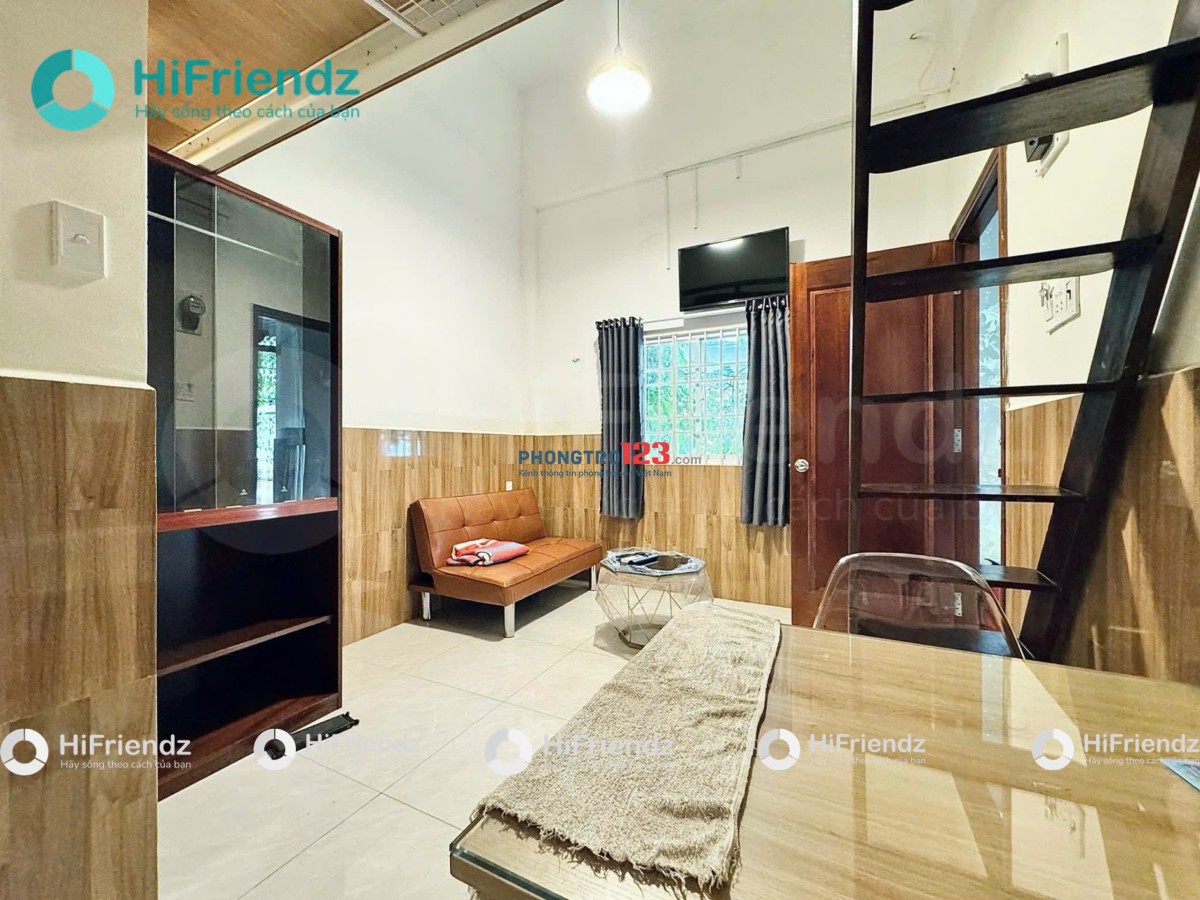 Cho Thuê Phòng Có Gác, Cửa sổ thoáng gần Vincom Nguyễn Xí, Bình Thạnh Full nội thất giá chỉ 4.9tr