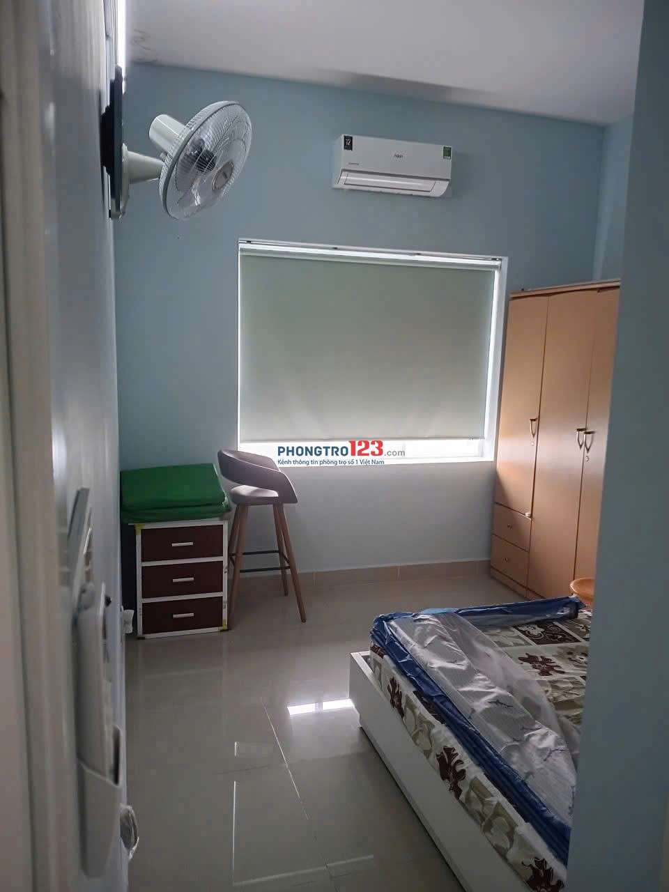 Chung cư Khang Gia, đường 45, GV: 2p ngủ, 2wc, máy lạnh, 7tr5/th