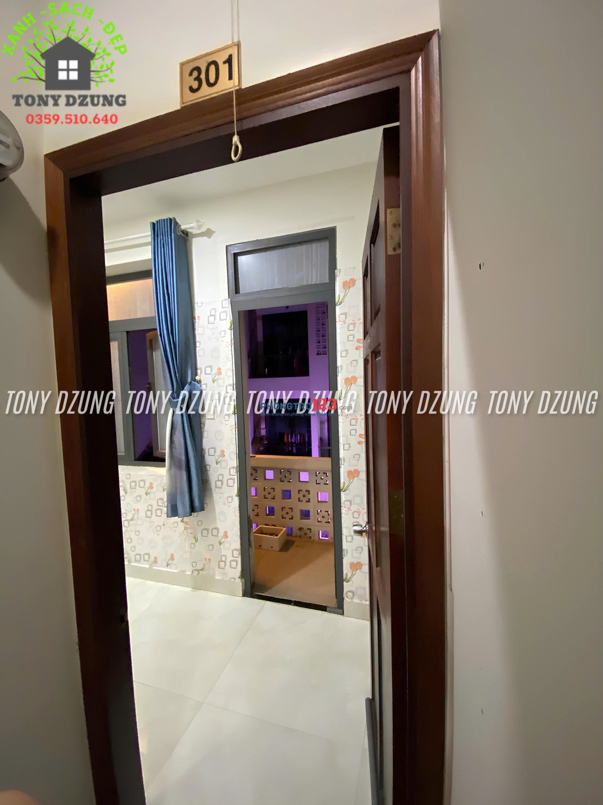 Phòng ban công, cửa sổ, máy lạnh đối diện Emart Phan Văn Trị (Gò Vấp)